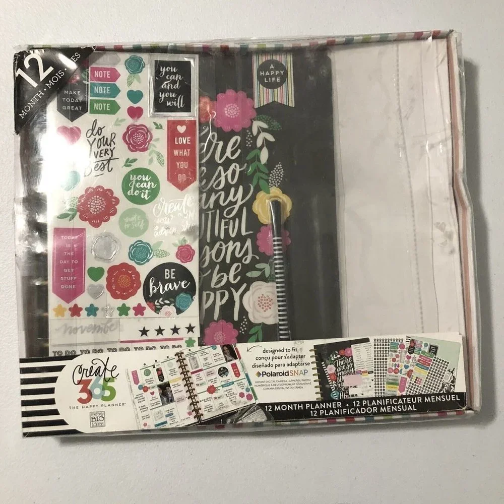 The Happy Planner kit There are so many beautiful reasons to be happy create 365